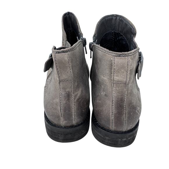 Abeo Yana BIO System Ankle Boots Womens 10N Gray Upper Leather Side Zip‎ AY0256 - Picture 3 of 10